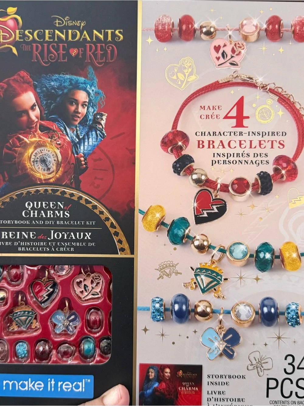 Disney Descendants Rise of Red Bracelet Craft Kit — Red, Blue, Teal, Gold